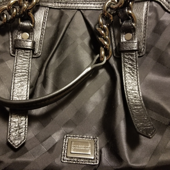 Authentic Burberry Nylon & Gunmetal Crossbody - Picture 4 of 4